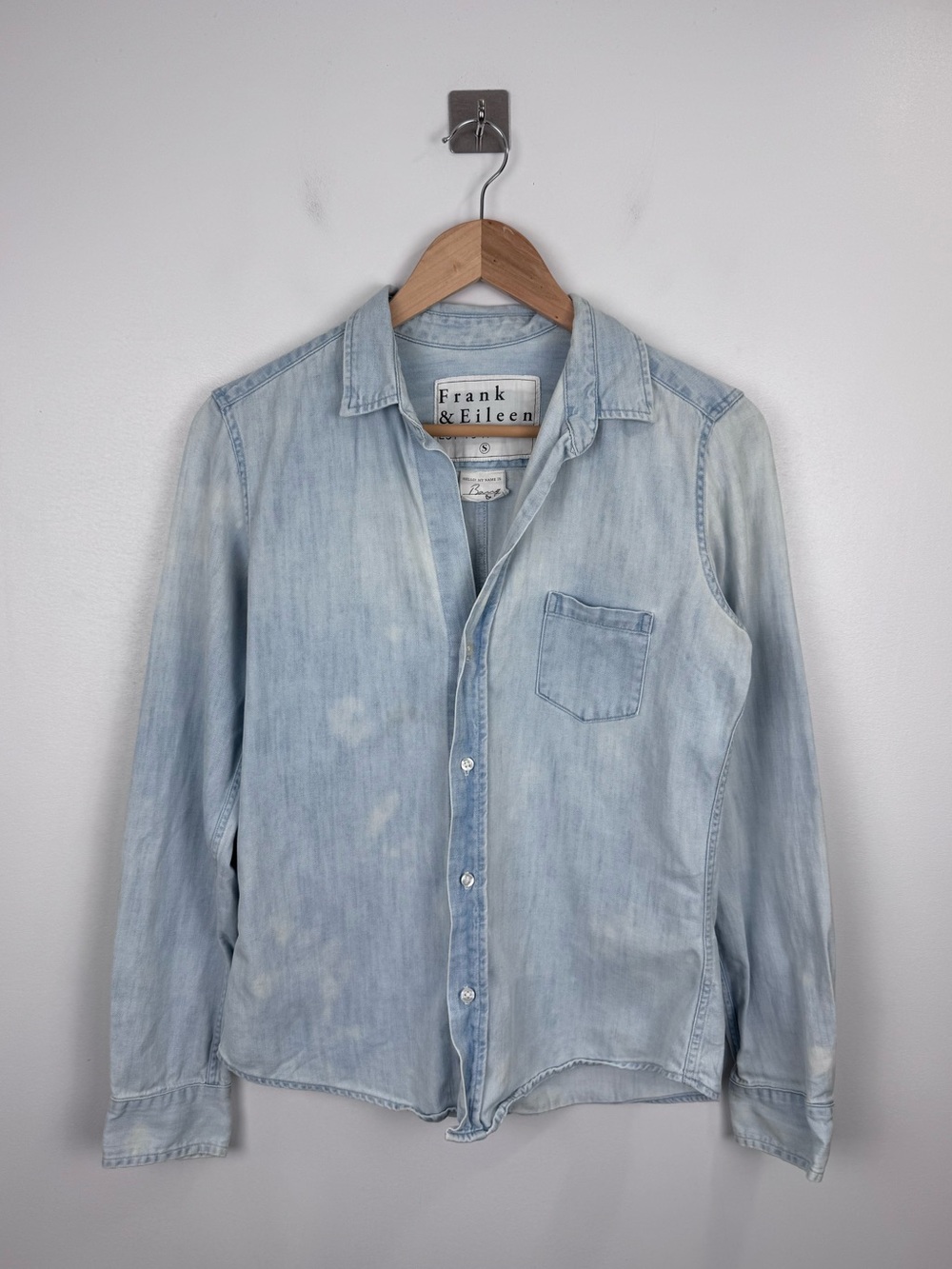 Frank And Eileen Women Barry Tailored Button Up Shirt Size Small